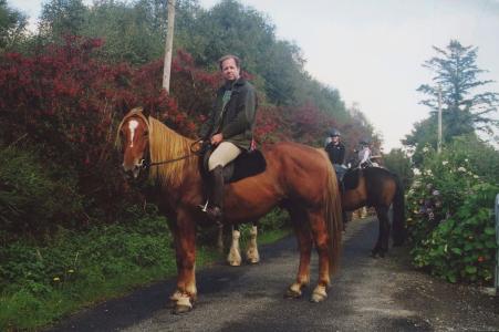 Jeffrey “Scott” Watkins on a horse