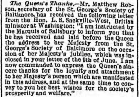 The Baltimore Sun – 6th August 1887 The Baltimore Sun – 6th August 1887